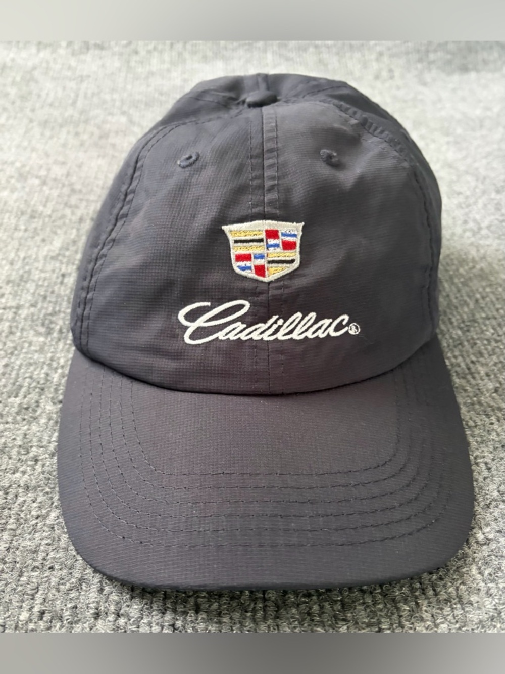 Cadillac Embroidered Logo Baseball Cap - Black